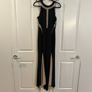 Xscape Black Illusion Gown